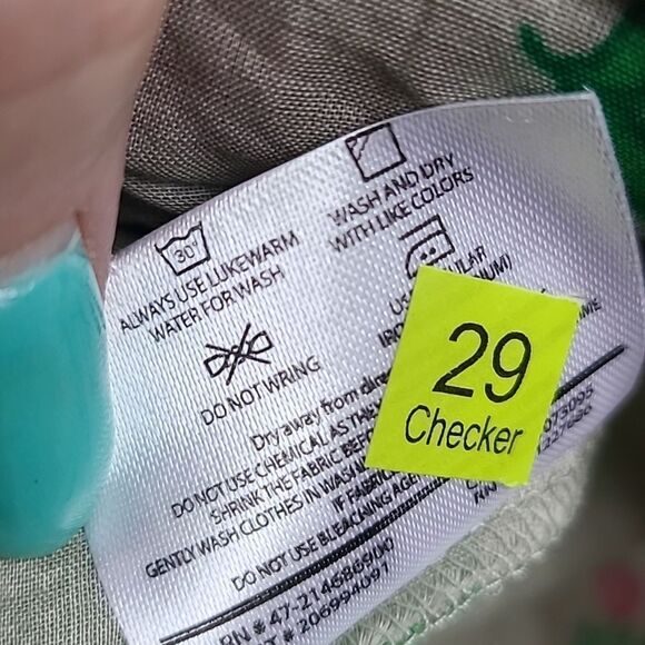 J. Girls 10/12 Green Floral Cotton A-Line Printed Kurti Pakistani Tunic Dress - Picture 9 of 12